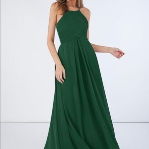 Azazie dark green bridesmaids dress ginger